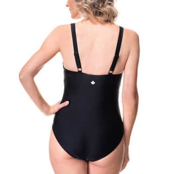 NEW Roots Women's One Piece Swimsuit | black - Picture 2 of 4